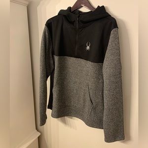 NWT 🏷️ SPYDER 🕷️ Quarter-Zip Hooded Sweatshirt